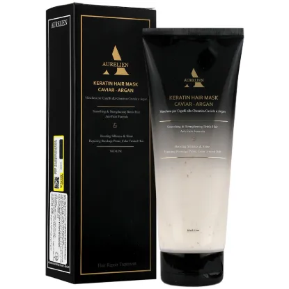 تصویر اورلین_ماسک کراتین مو حاوی روغن آرگان و خاویار